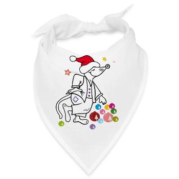 Weihnachten, Weihnachtsfest - Bandana - Weiß - Vorne