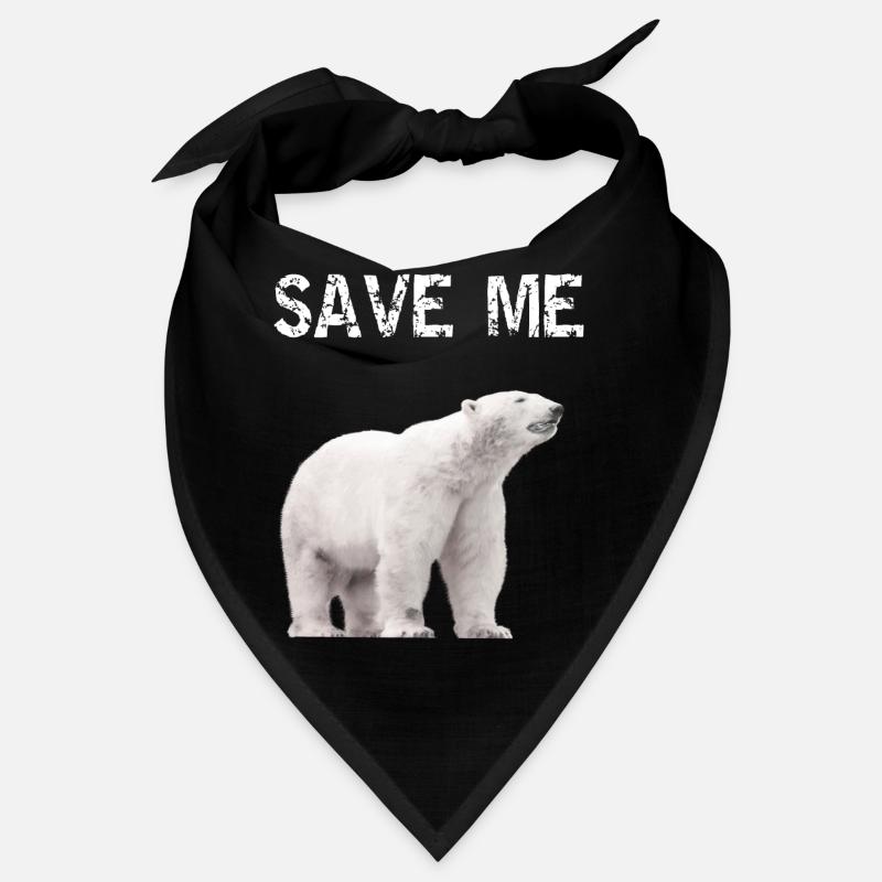 Save me Polar Bear Climate Protest Climate Change Rescue Bandana