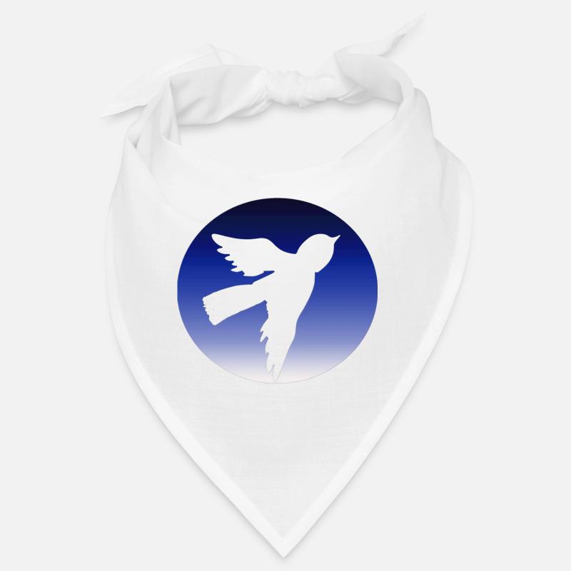 vogel blau Bandana