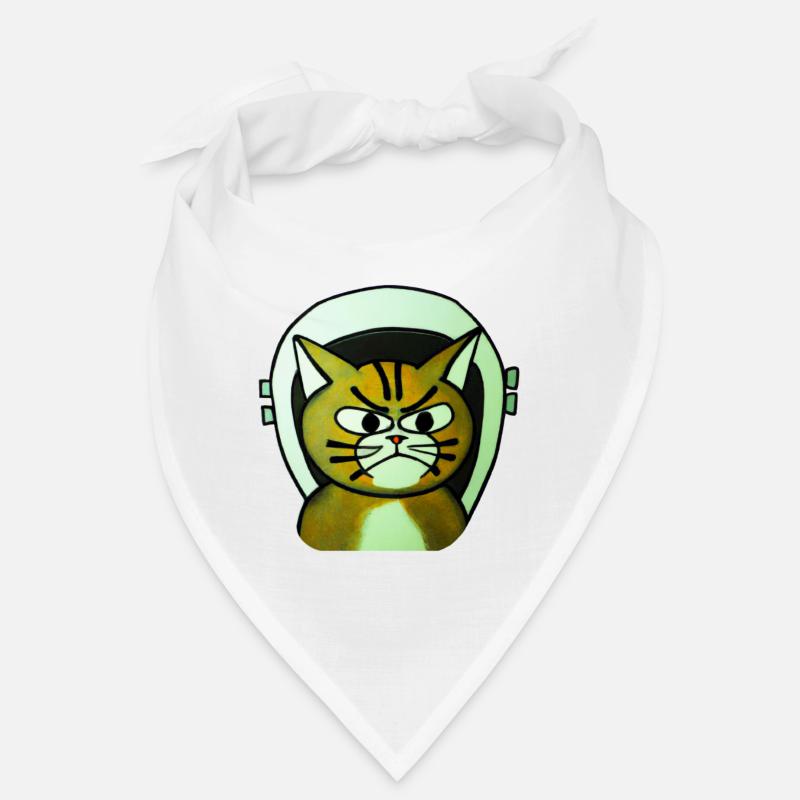 Terrifying cat in space Bandana
