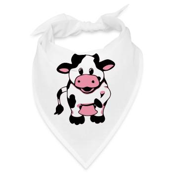 Sigma die glückliche Kuh - Bandana - Weiß - Vorne