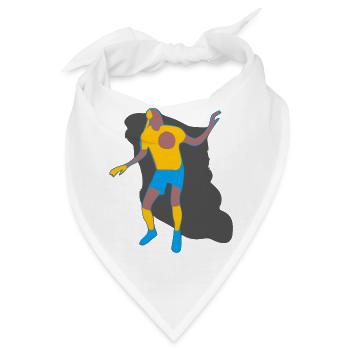 Fußballspieler - Bandana - Weiß - Vorne