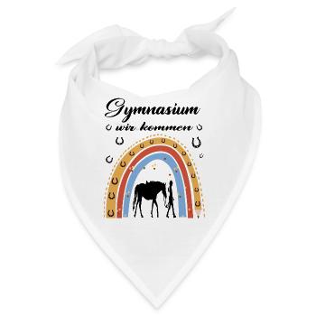 grundschule gymnasium - Bandana - Weiß - Vorne