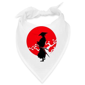samurai warrior - Bandana - Weiß - Vorne