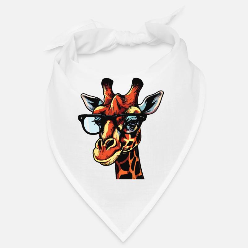 Cartoon Comic Giraffe Design Bandana
