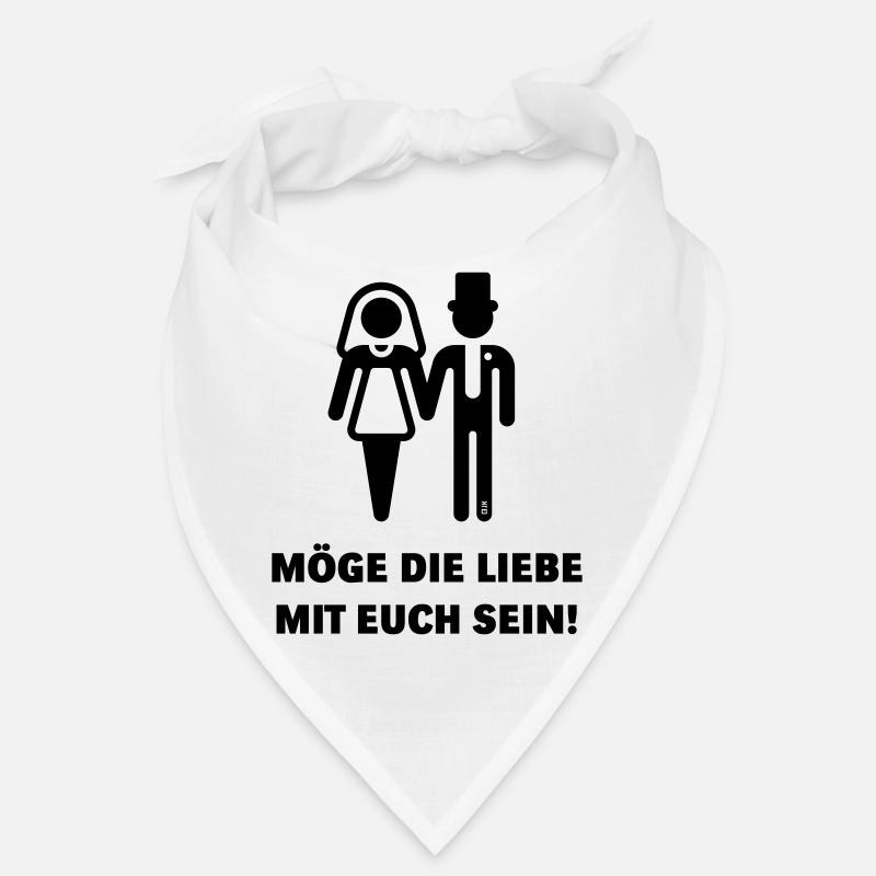 Möge Die Liebe Mit Euch Sein! (JGA / Hochzeit / B) Bandana