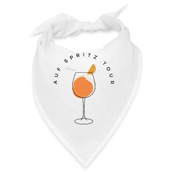 Auf Spritz Tour | Cocktails, Aperitif - Bandana - Weiß - Vorne