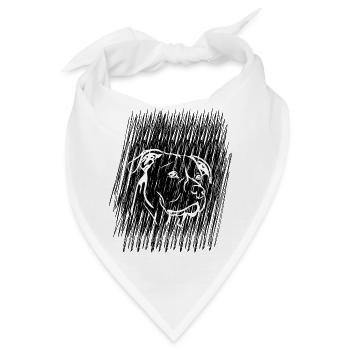 Hund Dog - Bandana - Weiß - Vorne