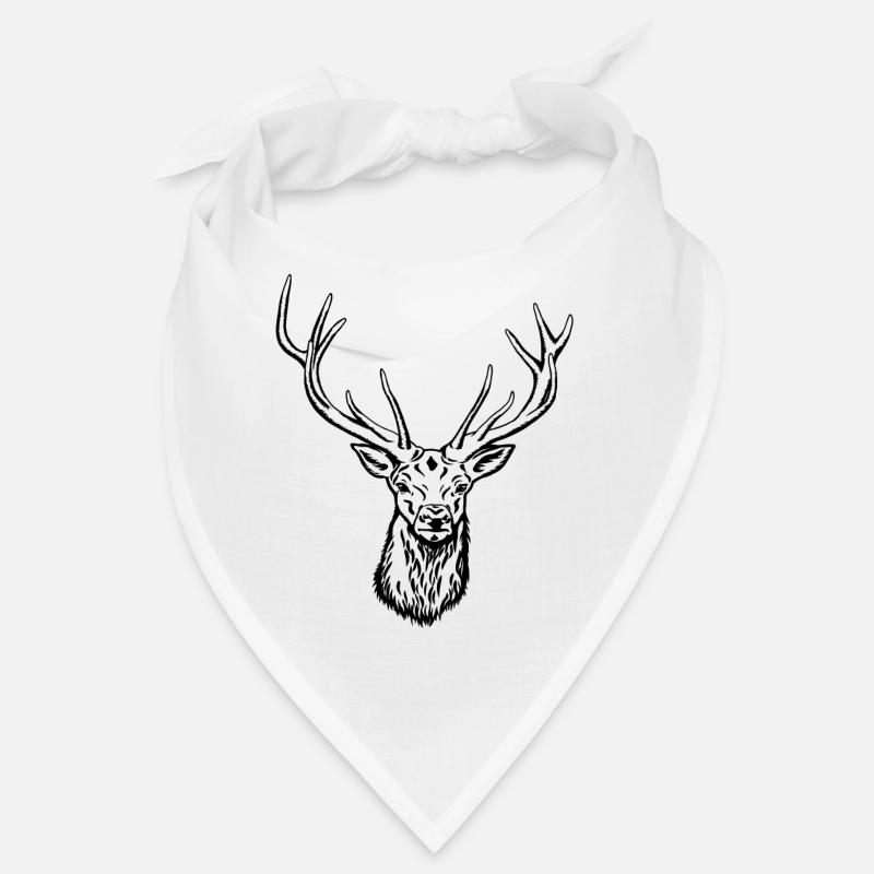 Red Deer Portrait Bandana