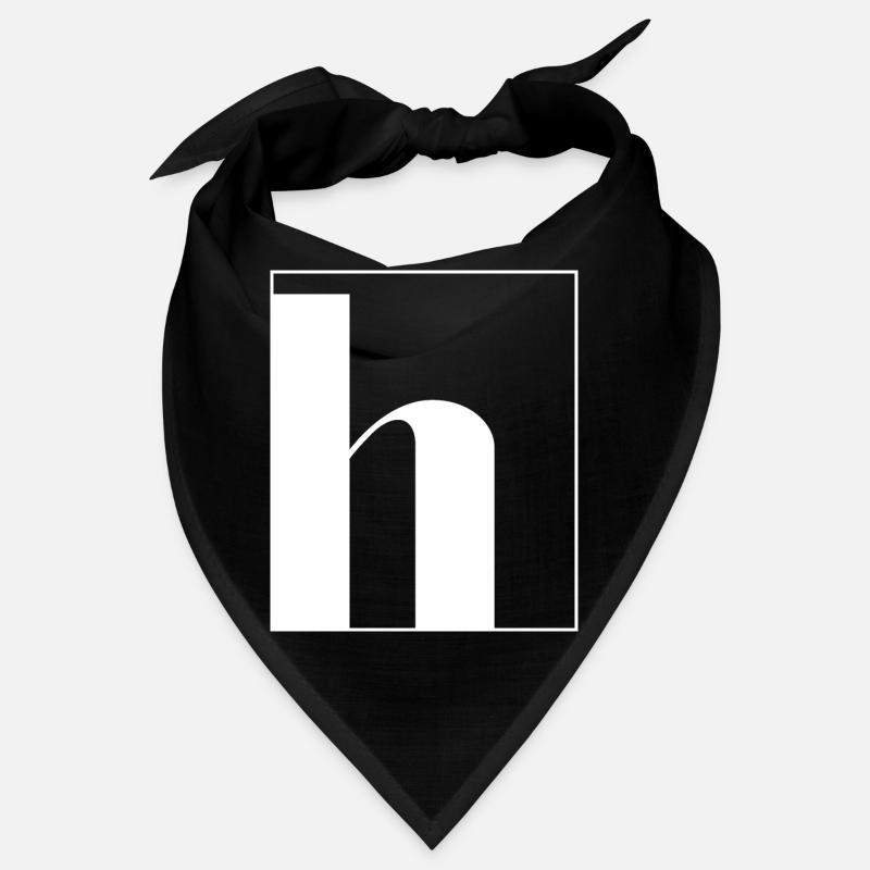 Letter alphabet h Bandana