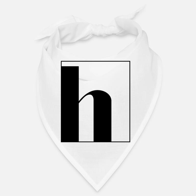 Buchstaben-Alphabet h Bandana