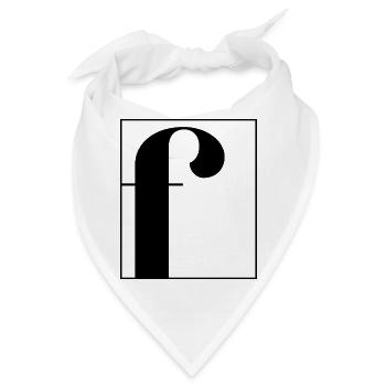 Buchstaben-Alphabet f - Bandana - Weiß - Vorne