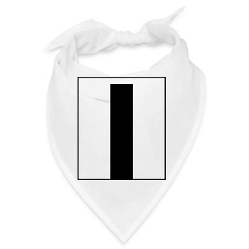 Buchstaben-Alphabet l - Bandana - Weiß - Vorne