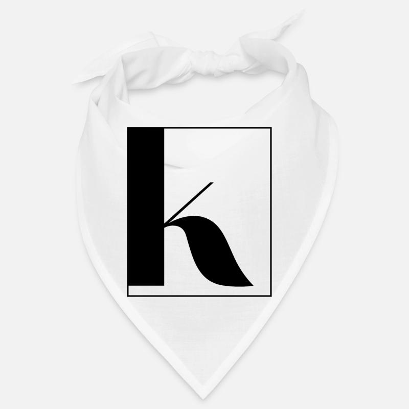 Letter alphabet k Bandana