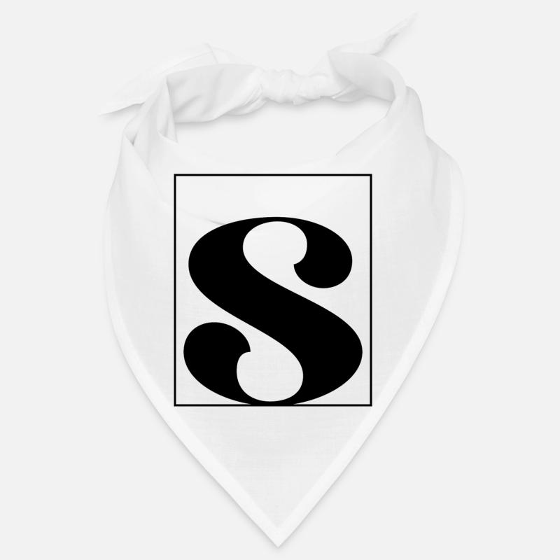 Letter alphabet s Bandana