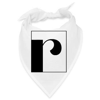 Buchstabenalphabet r - Bandana - Weiß - Vorne