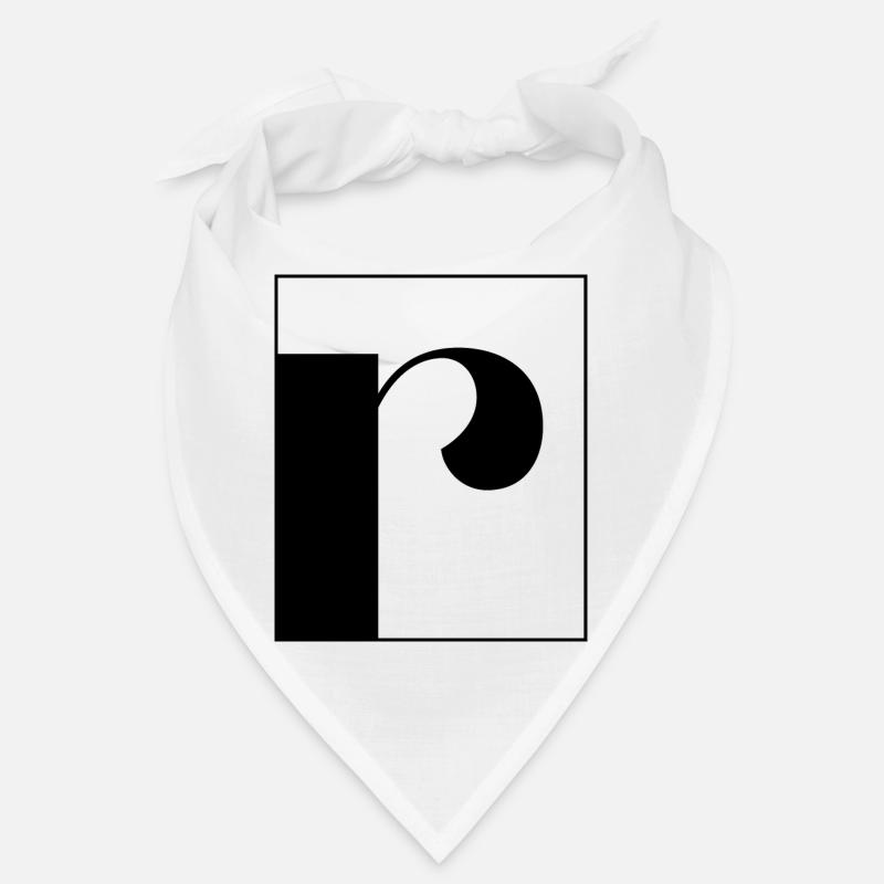 Letter alphabet r Bandana