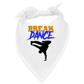 break dance - Bandana - Weiß - Vorne