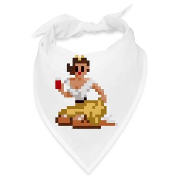 pixel pinup - Bandana - Weiß - Vorne