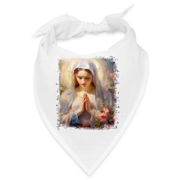 Heilige Maria Maria Madonna Mariana Jungfrau Maria Heilige - Bandana - Weiß - Vorne