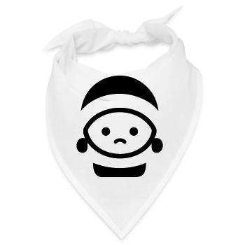 Kleiner Weihnachtsmann - Bandana - Weiß - Vorne