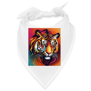 Tiger - Bandana - Weiß - Vorne