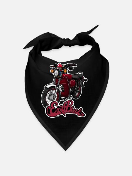 S51 (bordeaux) // Illustration - Bandana - noir - Devant