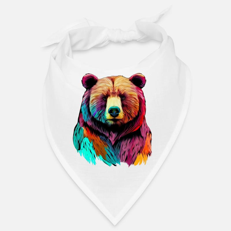 Bear - Bandana - white