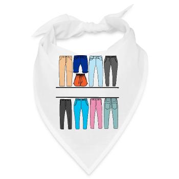 Kleidung Hosen Logo - Bandana - Weiß - Vorne