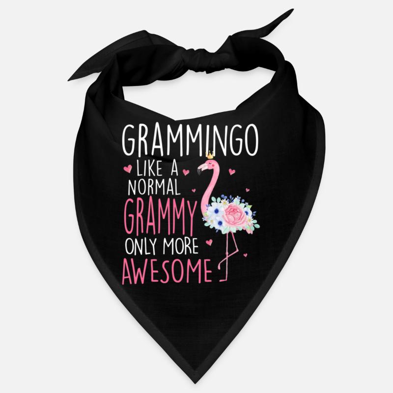 Flamingo Grammingo comme un Grammy Floral normal Bandana