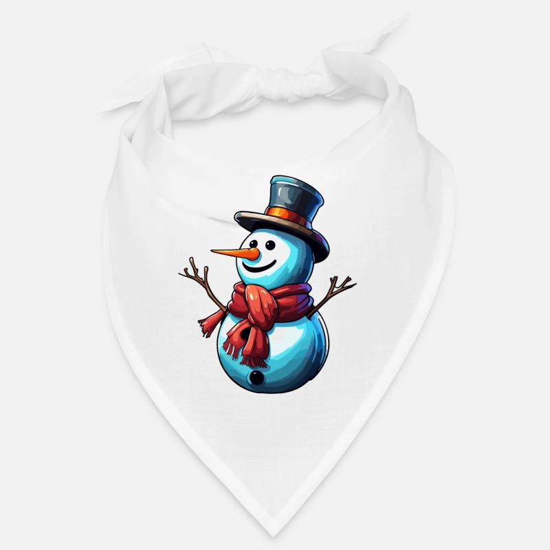 Schneemann / Winter / Schnee / Comic / kalt Bandana