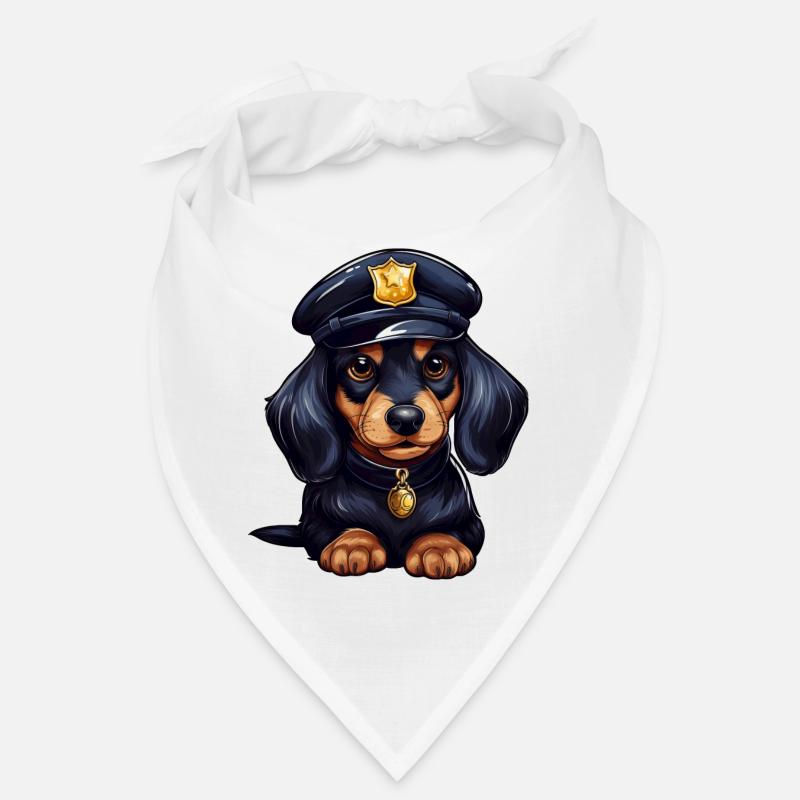 Dachshund Policeman Bandana