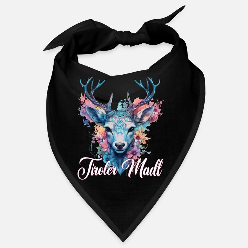 Tiroler Madl mit Hirsch Bandana