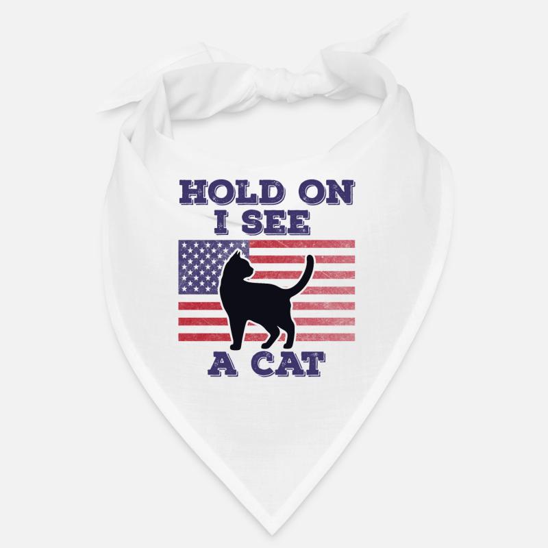 Chat Drapeau Américain Cadeau Original Drôle Bandana