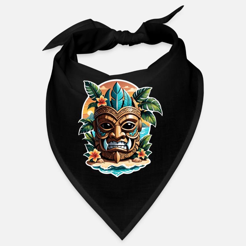 tiki beach - statue polynèsie Bandana