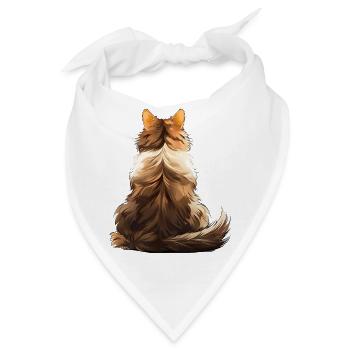 Norwegische Waldkatze - Bandana - Weiß - Vorne