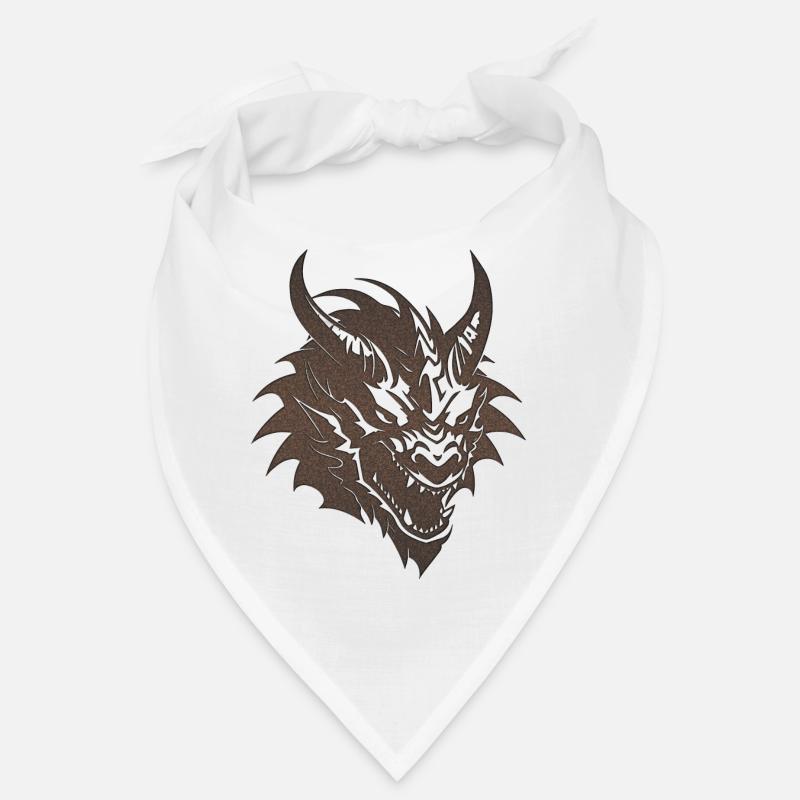 Fantasy Drache Anime Drachenkopf Mythisches Reptil Bandana