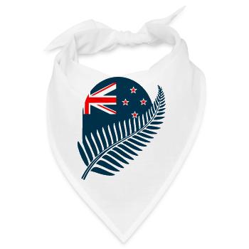 Neuseeland Aotearoa Kiwi 2 - Bandana - Weiß - Vorne