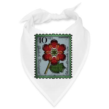 Briefmarke Adventsstern - Bandana - Weiß - Vorne