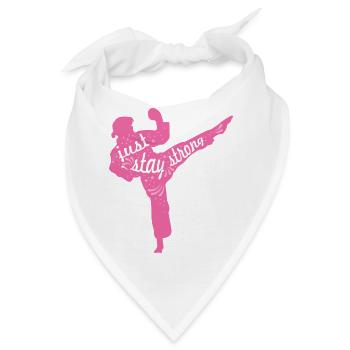 Weibliche Karateka - Bandana - Weiß - Vorne
