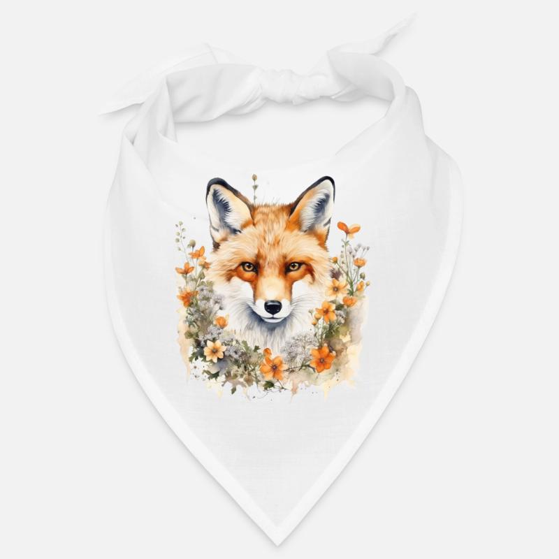 Whimsical Wilderness - Bandana - white