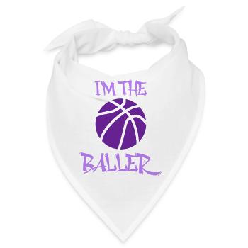 I'm the Baller - Bandana - Weiß - Vorne