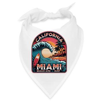 Miami Beach and Surf - Bandana - Weiß - Vorne