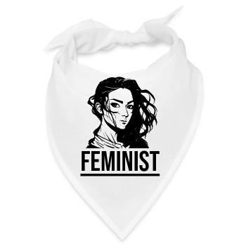 FEMINIST - Bandana - Weiß - Vorne