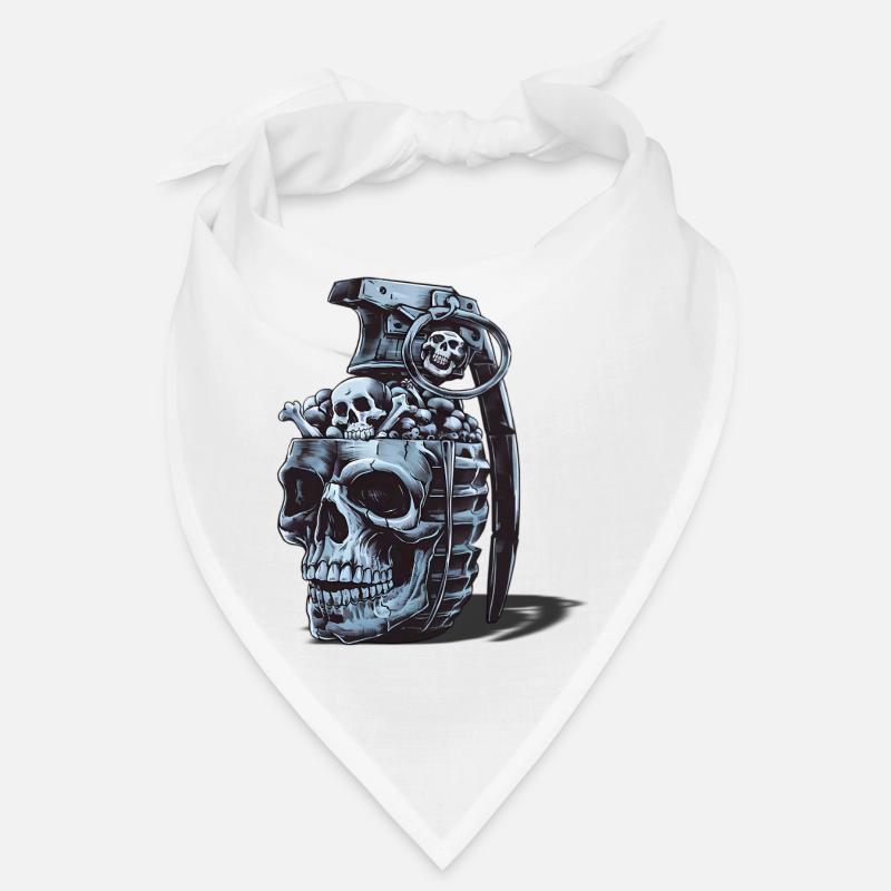 Skeleton Grenade Design Bandana