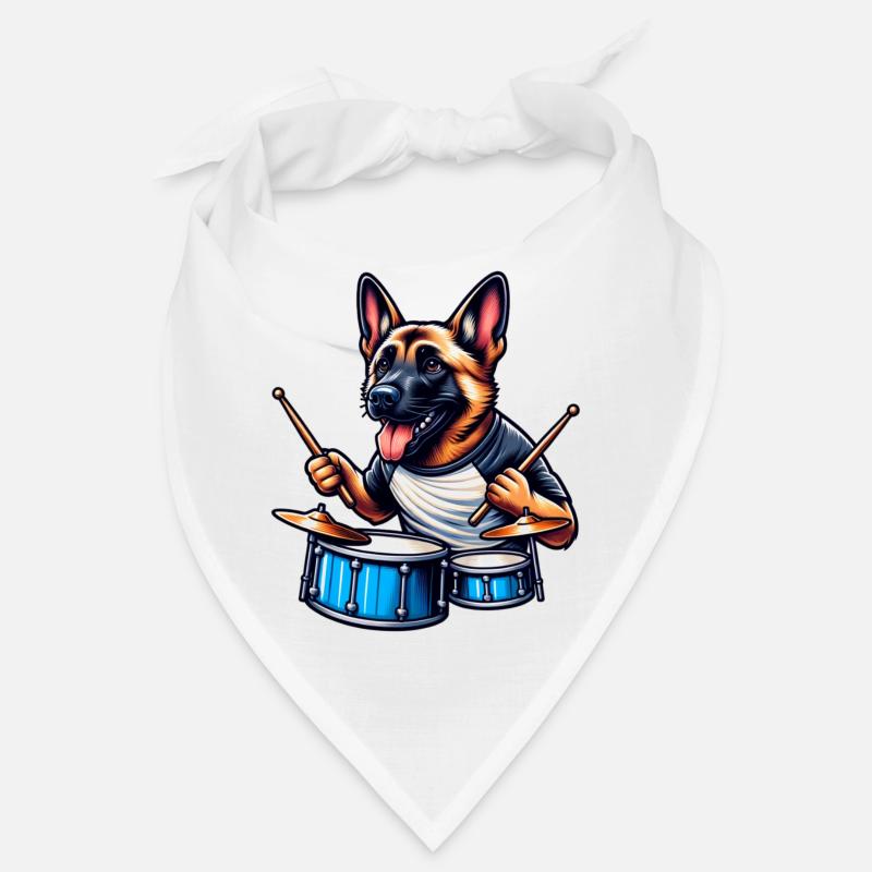 Conception de batteur Malinois cool Bandana