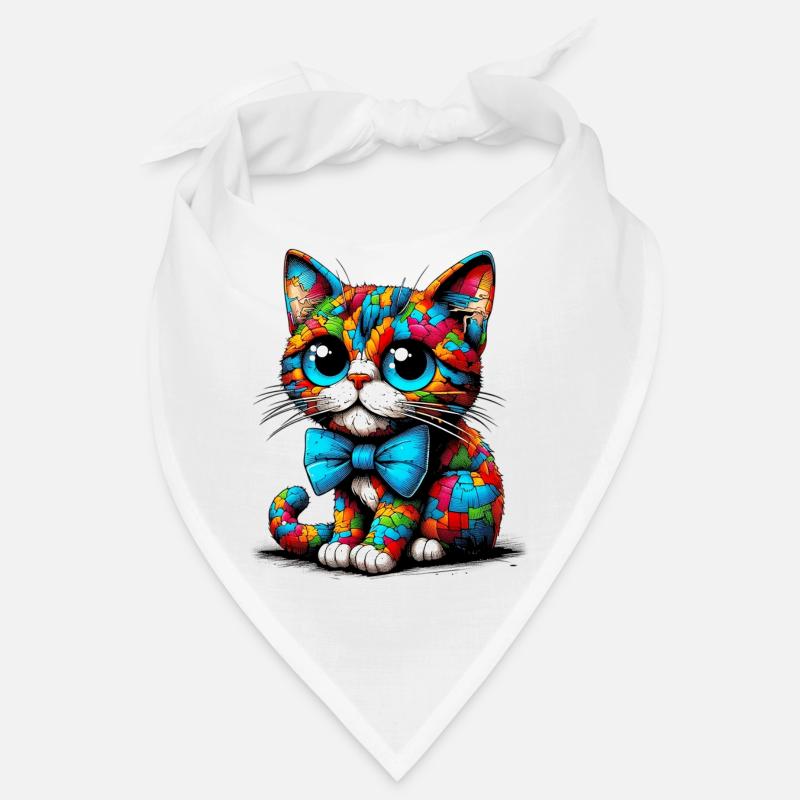 Cat with bow tie Bandana