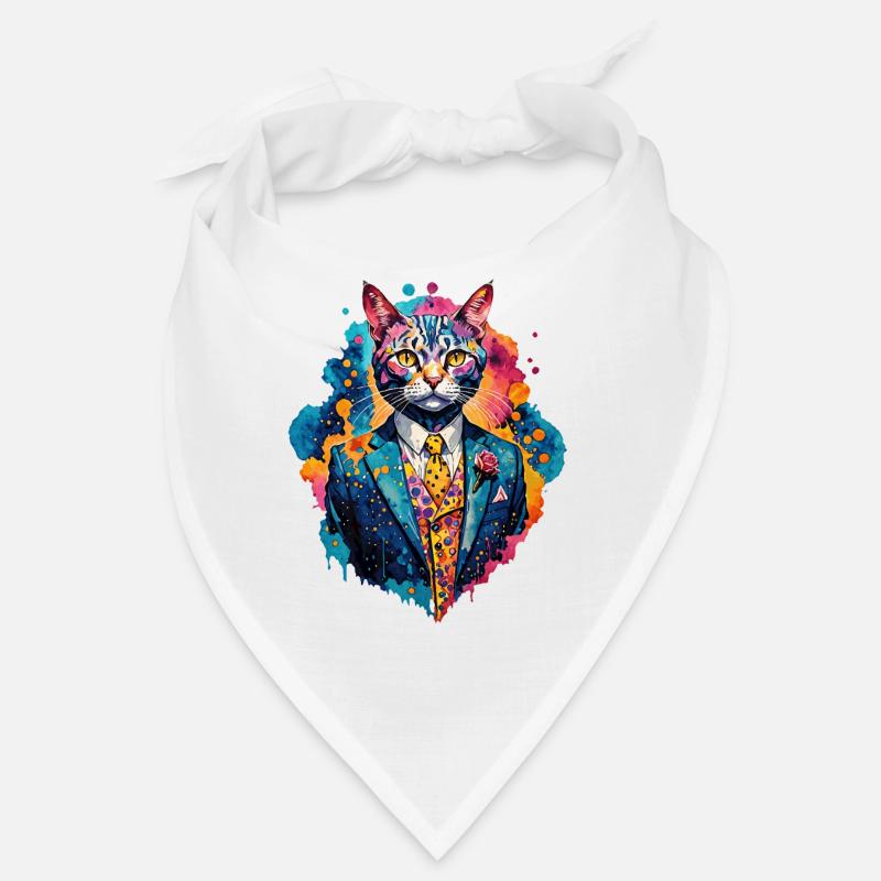 Chat en costume Bandana