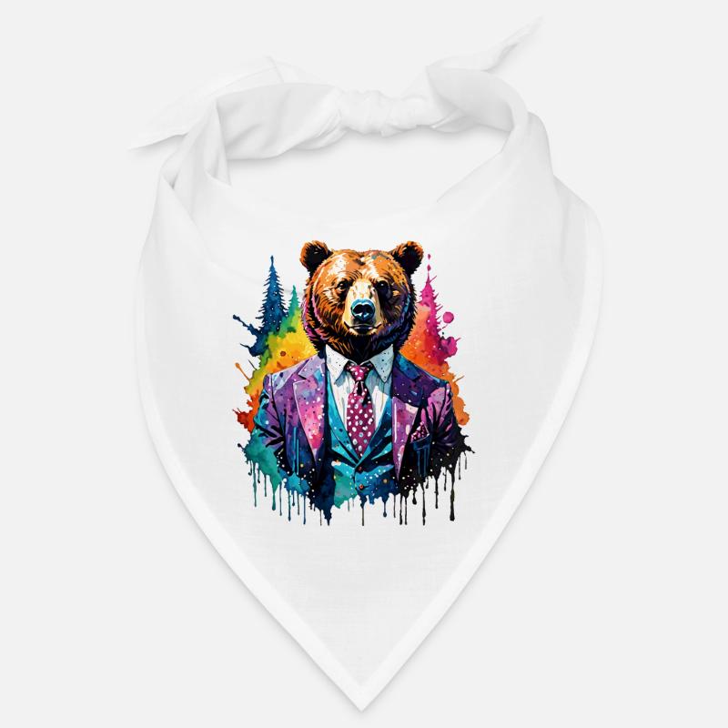 Bear in a suit Bandana