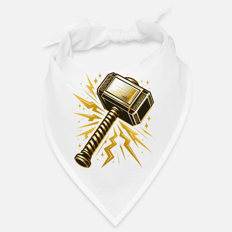 Thors Hammer - Bandana - Weiß